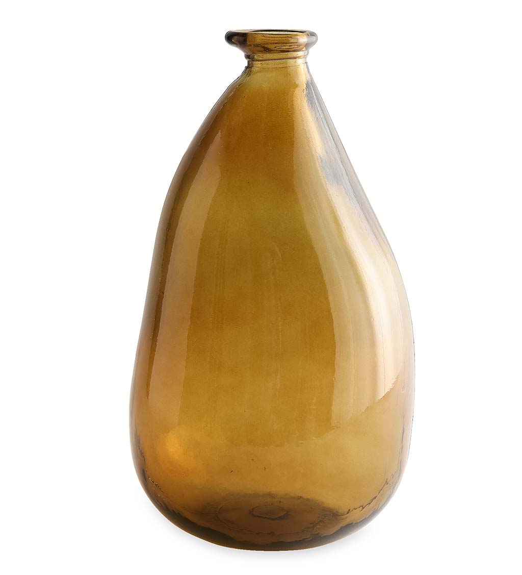 Oblong Recycled Glass Balloon Vase, 14" swatch image