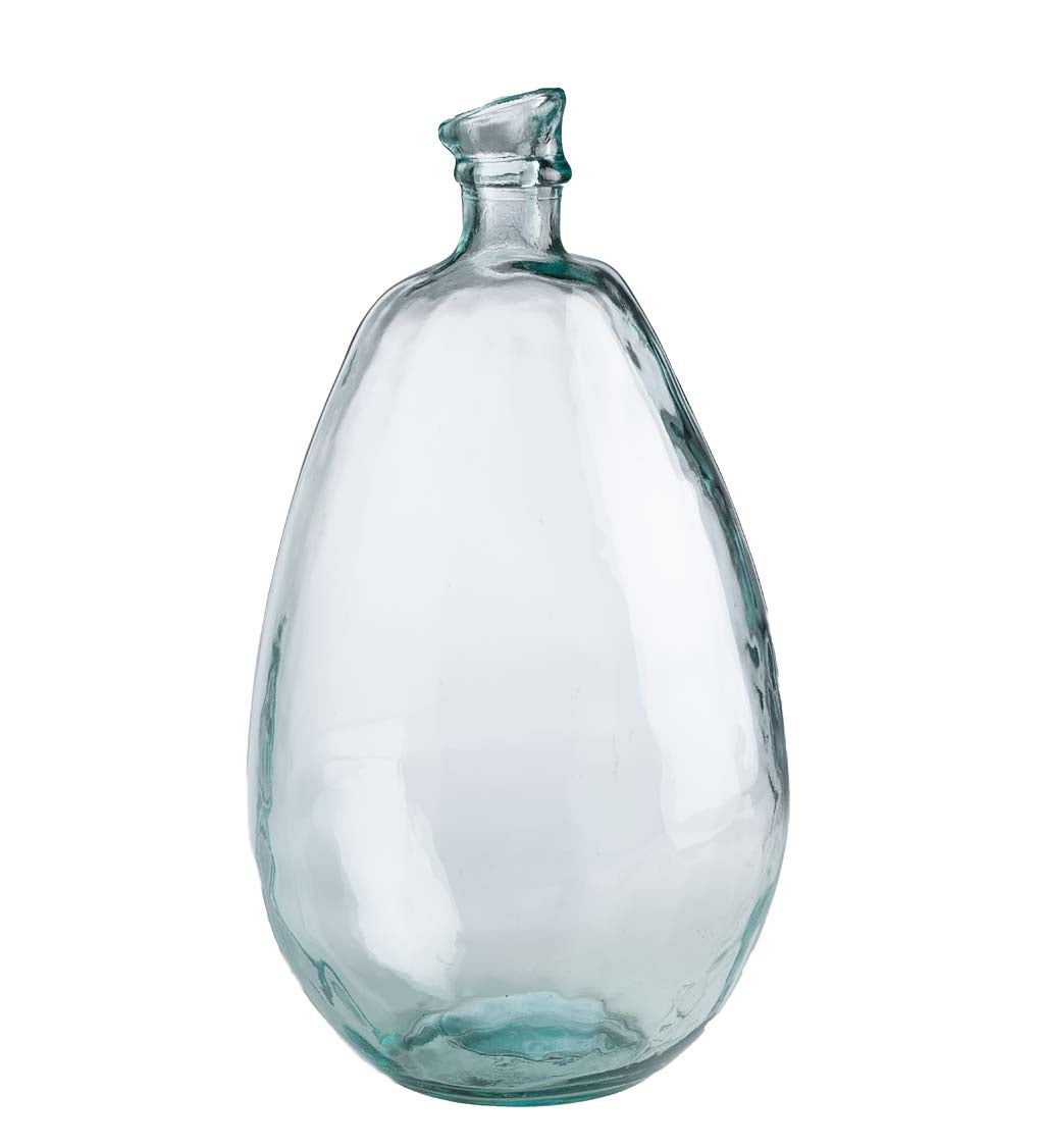 Recycled Tall Glass Balloon Vase, 19" swatch image