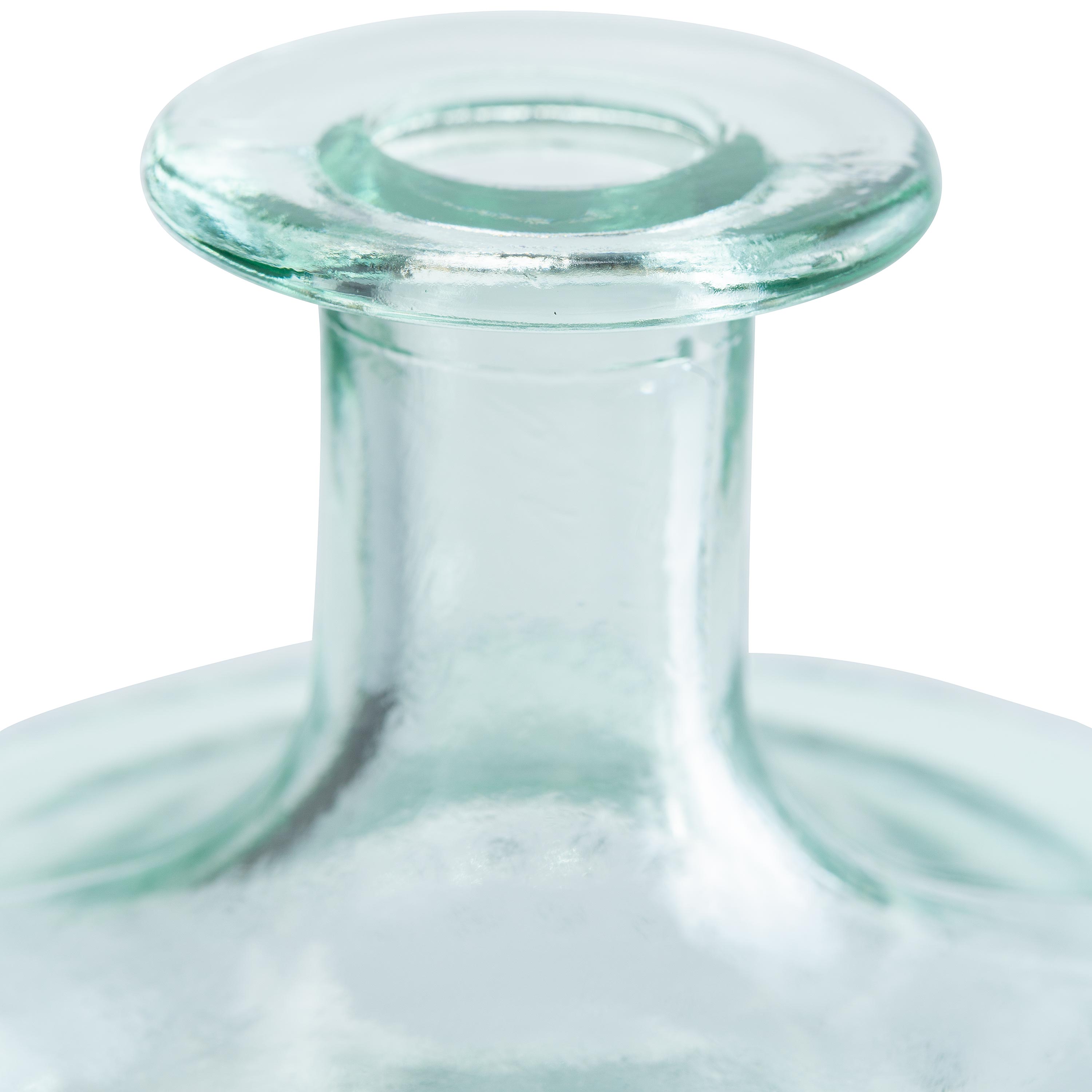 Diamond Recycled Glass Bud Vase