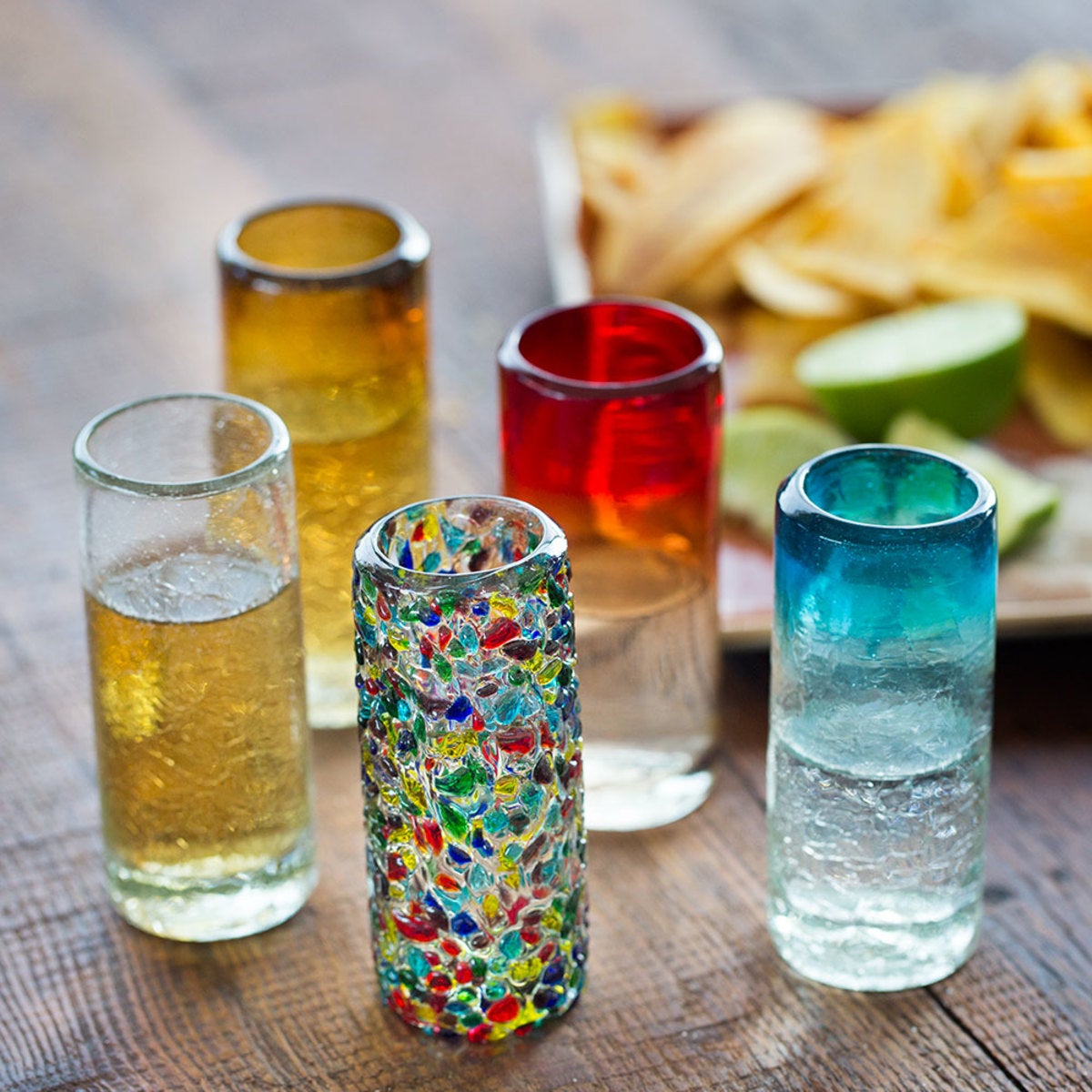 Confetti Recycled Shot Glass