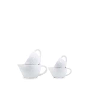 Earthenware Measuring Cups, Set of 4 - White