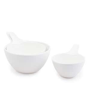 Earthenware Mixing Bowls with Handle, Set of 3