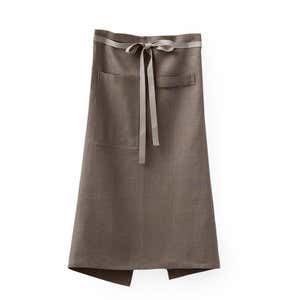 Linen Cafe Apron - Oyster