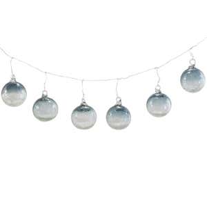 Maya Recycled Glass Sphere Ornaments - Smoke Gray