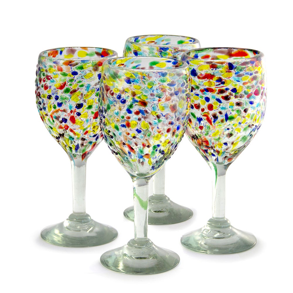 Confetti Wine Glass, Set of 4