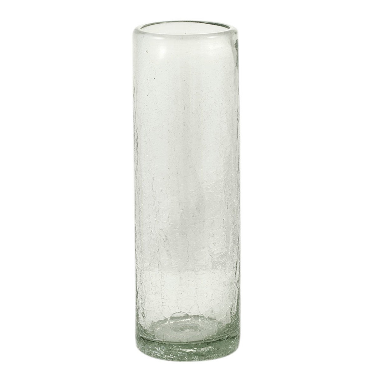 Maya Recycled Glass Vase - Tall - Clear