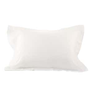 100% Pure Linen Standard Sham - White