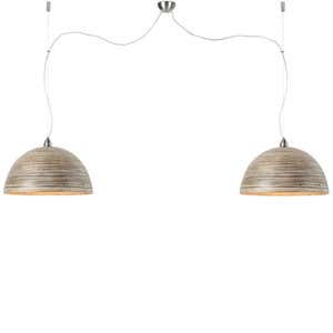 Halong Bamboo Hanging Double Lamp