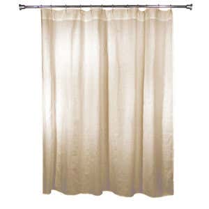 100% Pure Linen Shower Curtain
