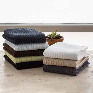 Organic Cotton Jacquard Rib Towel Collection