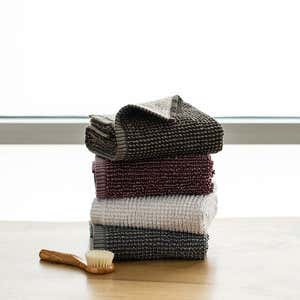 Organic Cotton Duo Weave Hand Towel - Chestnut