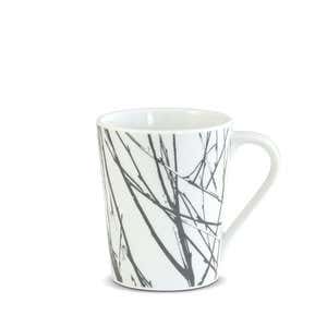 Twigg Porcelain Coffee Mug, Set of 4 - Green