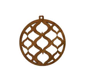 Sustainable Wood Round Ornament Collection - Cherry