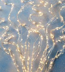 White Cascade LED String Lights