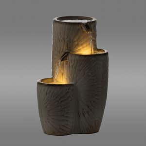 3-Tiered Lighted Bowl Water Fountain