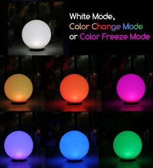 Programmable Color-Changing Solar Globe