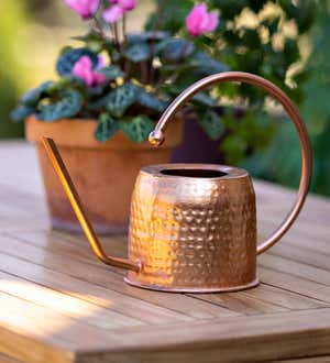 Short Copper Watering Can, 1.5L
