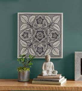 Black And White Sketch Linen Canvas Prints, Set of 2