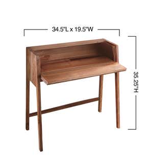 Foldaway Console Desk and Set-Me-Down-Anywhere Stool