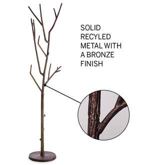 Recycled Metal Branch Coat Tree - Bronze