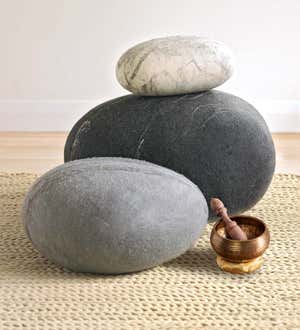 Felted Merino Wool Stones Set of 3