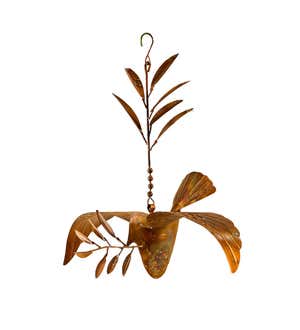 Copper Hanging Dove Ornament