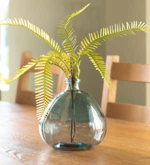 Askew Recycled Glass Balloon Vase, 9"