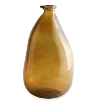 Oblong Recycled Glass Balloon Vase, 14"