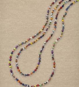 Kantha Beaded Tiered Necklace
