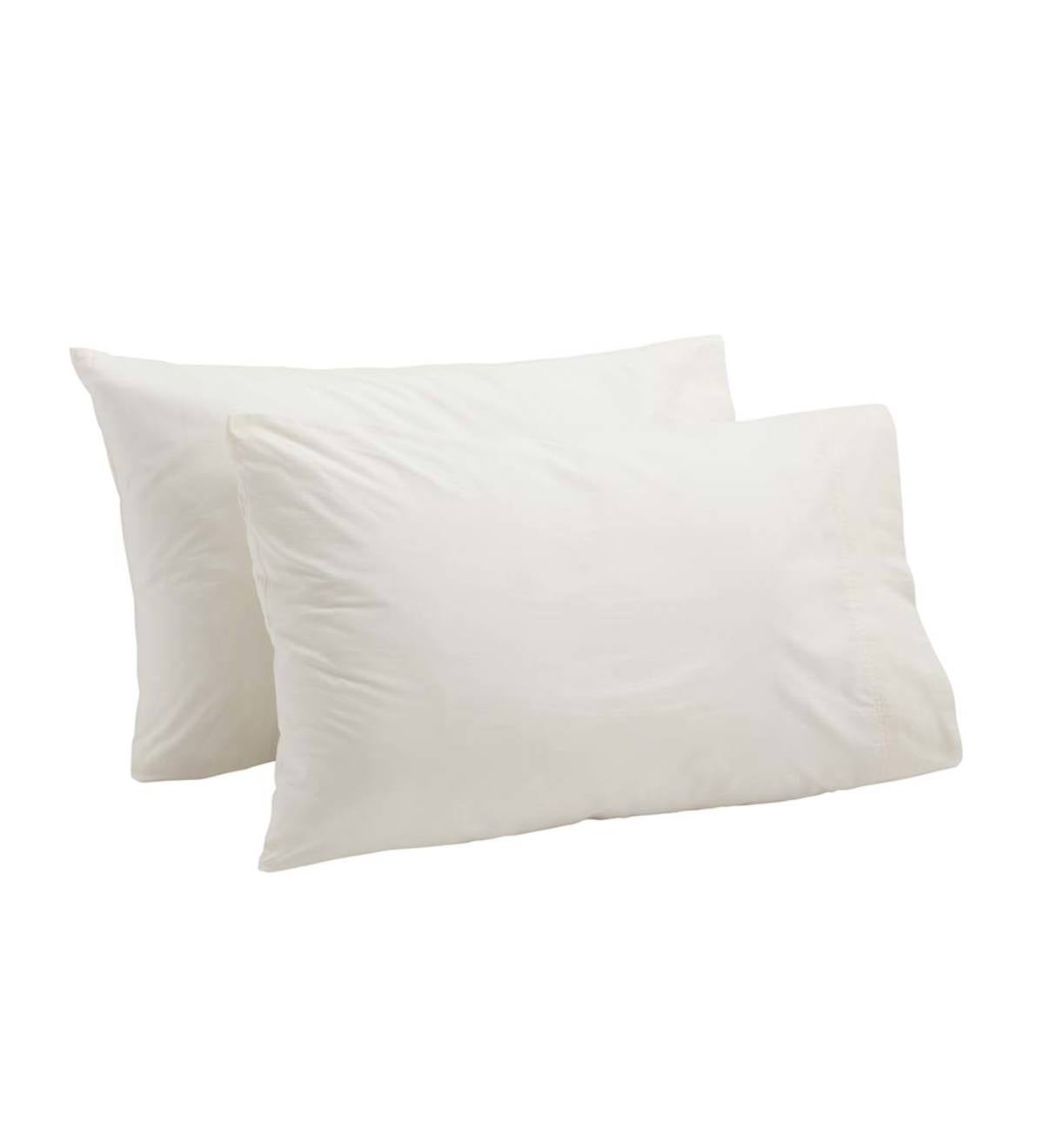 Classic Egyptian Cotton Standard Pillowcase, Set of 2 - Ivory