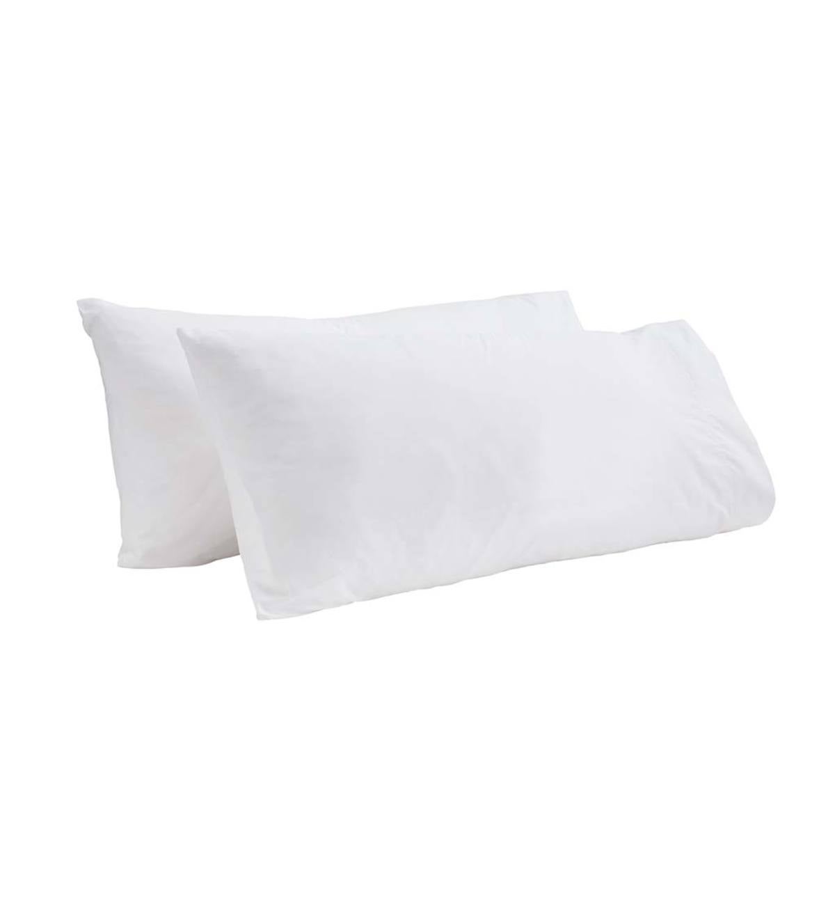 Classic Egyptian Cotton King Pillowcase Set - White