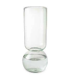 Recycled Glass Forcing Bulb Vase & Flower Bulb