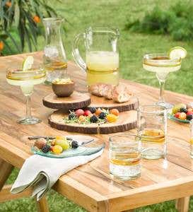 Summer Horizon Artisan-Made Recycled Glassware Collection