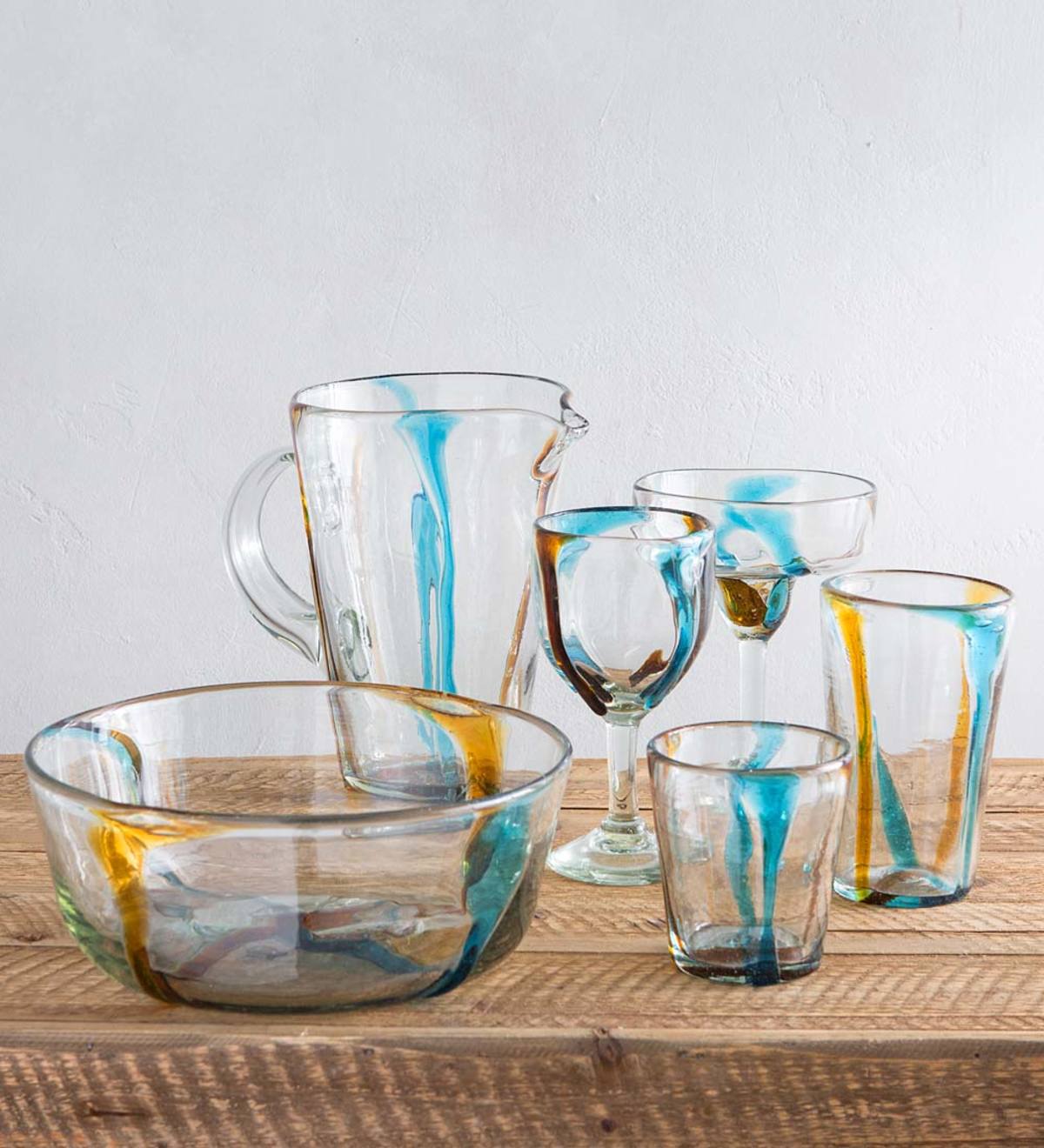 Satori Stripe Recycled Glassware Collection