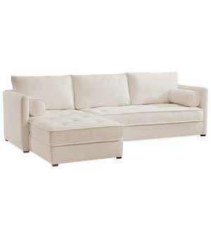 Eco Sectional Sofa Left Side Chaise - Spa Midnight