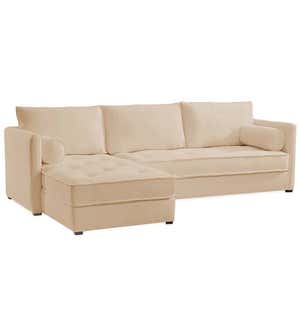 Eco Sectional Sofa Left Side Chaise - Glynn Linen Hemp