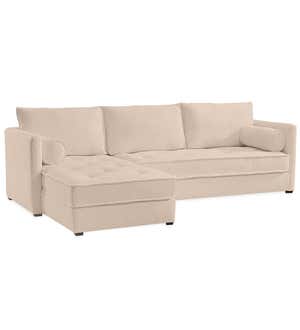 Eco Sectional Sofa Right Side Chaise - Tote Cream