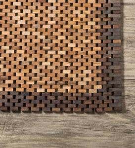 Indonesian Teak Wood Floor Mat