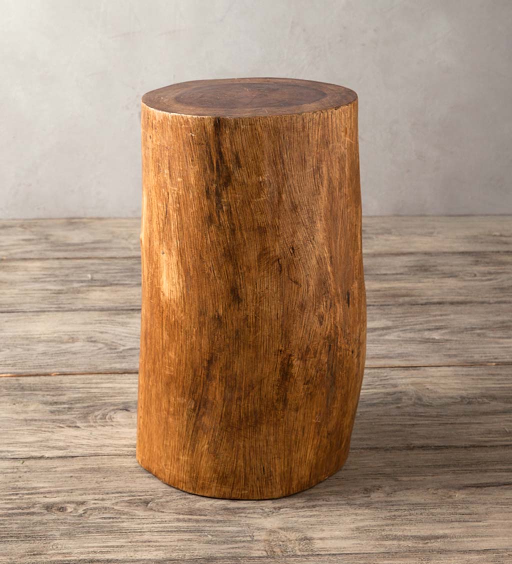 Fir Tree Trunk Stool/ Accent Table - 22"