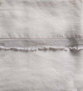 Frayed-Edge Linen Sheets