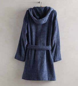 Short Carded Cotton Robe