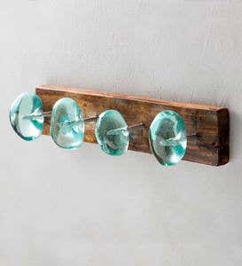 Recycled Glass and Reclaimed Wood Hook