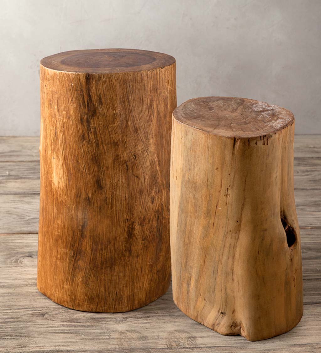 Set of 2 Fir Tree Trunk - One 18" & One 22"