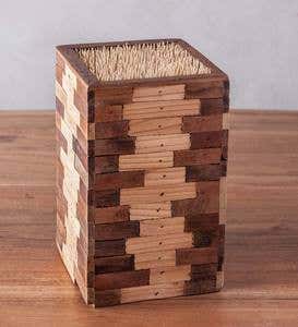 Bamboo & Reclaimed Wood Mixed Wood Mix Knife Block