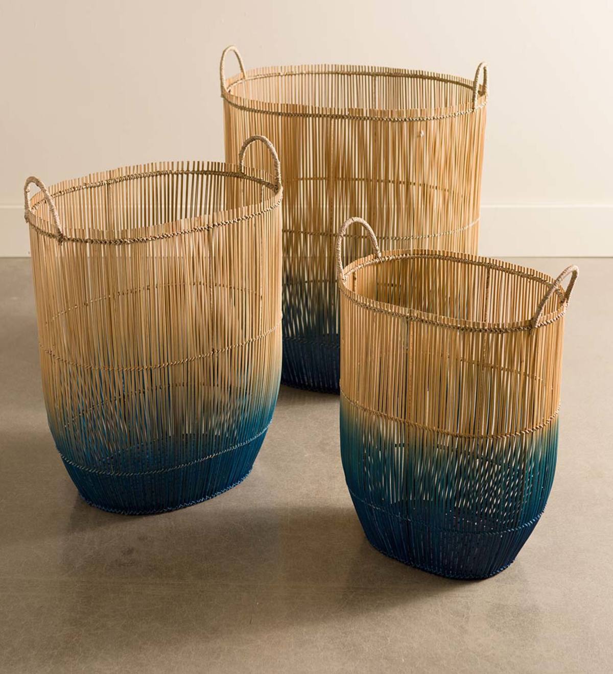 Set of 3 Ombre Nesting Baskets