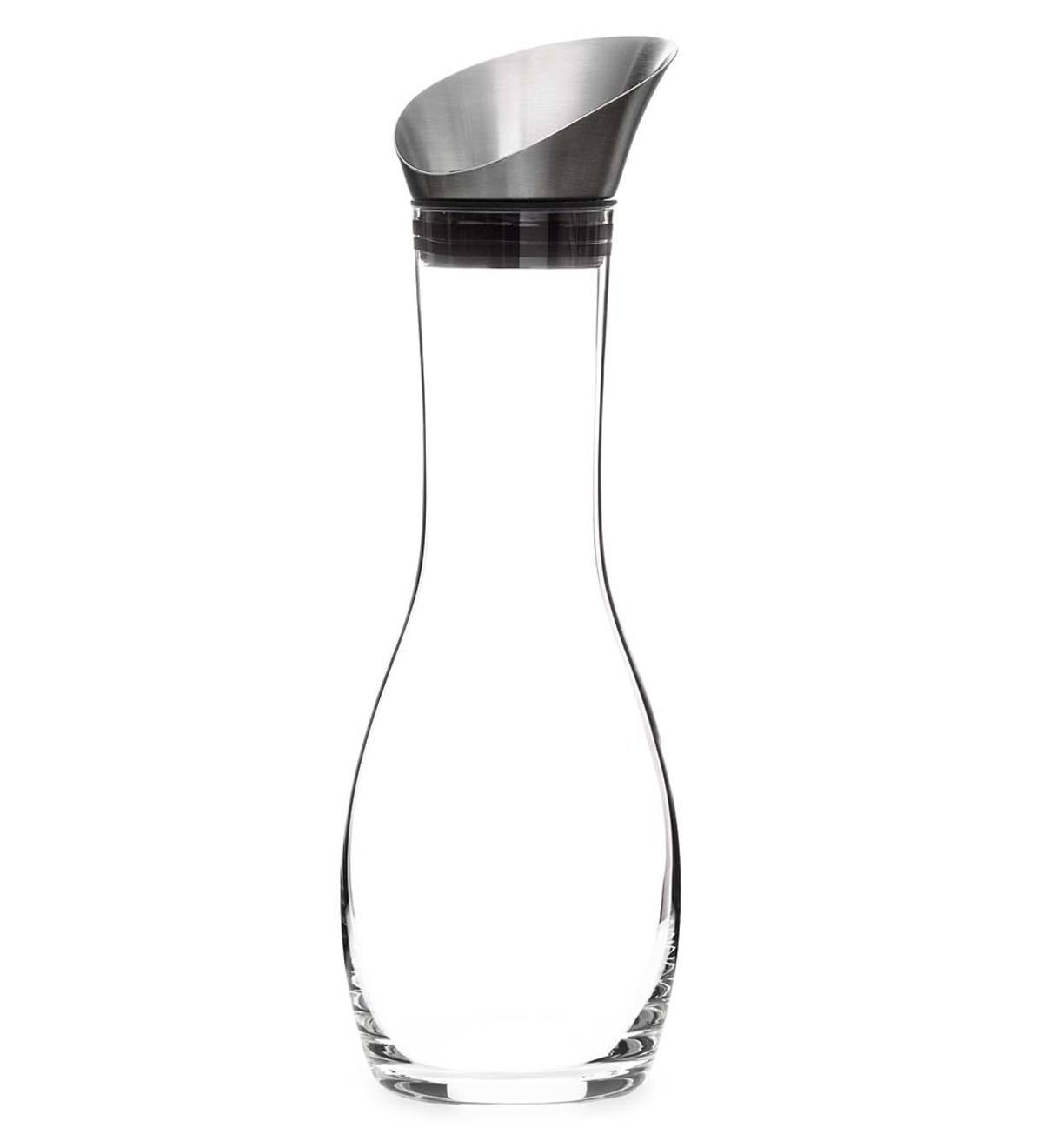 VitaJuwel Gem Water Glass&Stainless Steel Decanter