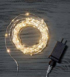 240 White Wrap LED String Lights - Copper Wire