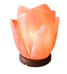 Himalayan Salt Open Lotus Lamp