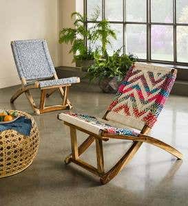 Partial Folding Butterfly Chair - Denim