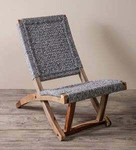 Partial Folding Butterfly Chair - Denim